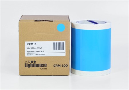 CPM-100 Vinyl Ljusblå 106 mm x 15 m