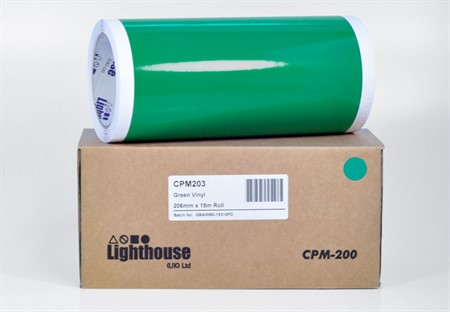 CPM-200 Vinyl Grön 206 mm x 15 m