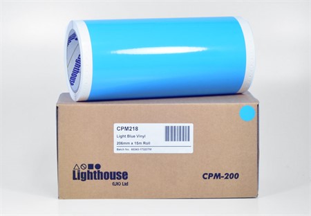 CPM-200 Vinyl Ljusblå 206 mm x 15 m