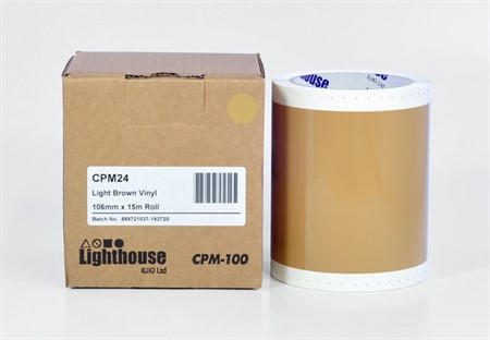 CPM-100 Vinyl Ljusbrun 106 mm x 15 m