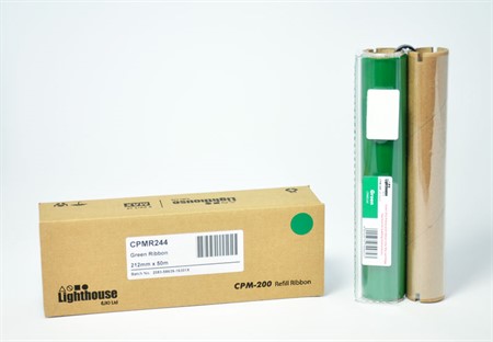 CPM-200 Färgband refill Grön 212 mm x 50 m