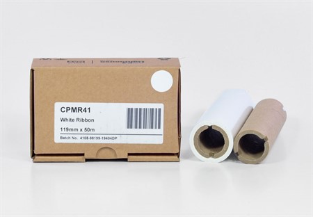 CPM-100 Färgband refill Vit 50 m