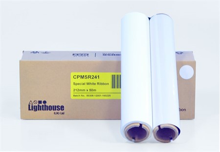 CPM-200 Färgband Special refill Vit 212 mm x 50 m