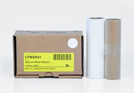 CPM-100 Färgband refill Vit Special 50 m