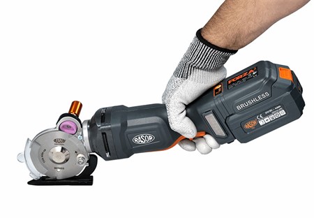 Rasor FORZA 2, batteridriven skärmaskin med rund klinga