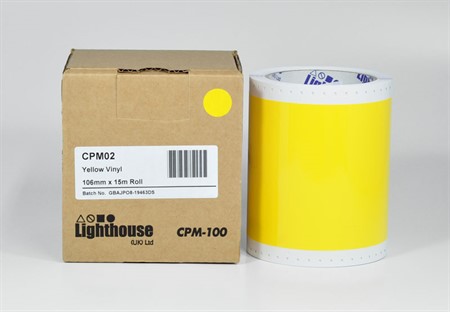 CPM-100 Vinyl Gul 106 mm x 15 m