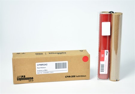 CPM-200 Färgband Special refill Röd 212 mm x 50 m