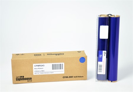 CPM-200 Färgband refill Blå 212 mm x 50 m