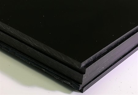 Akryl Svart  610 x 300 x 3,0 mm